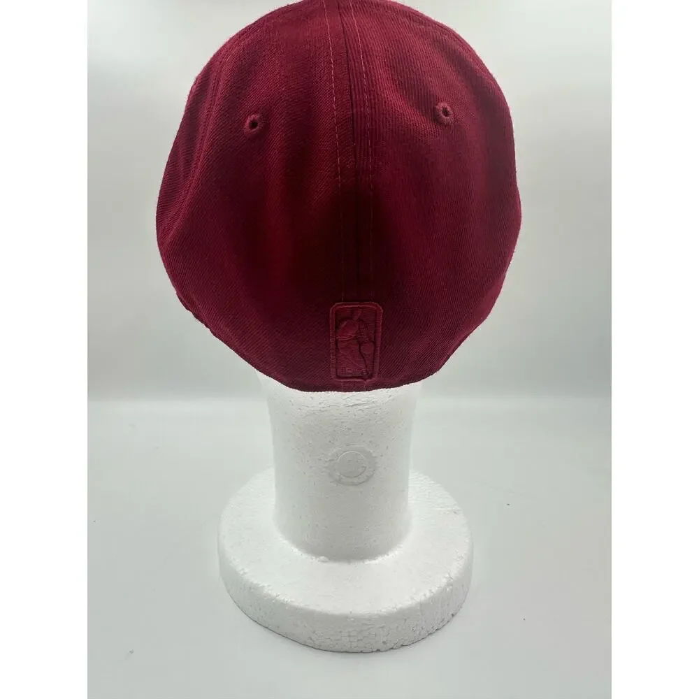 Detroit Pistons Hat Cap - Size 7 1/4 - 59Fifty New Era - Red on Red - NBA